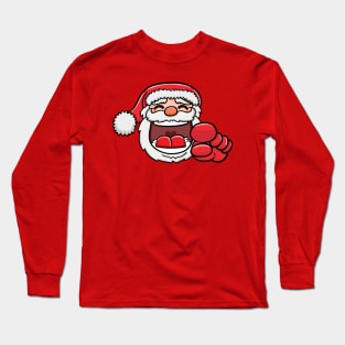 The laughing santa pointing at you Long Sleeve T-Shirt